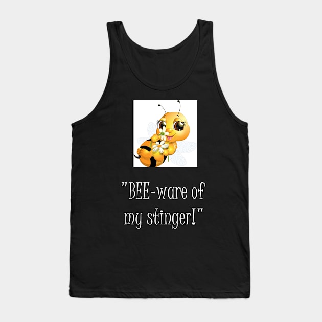 bee funny cool Tank Top by Bookshelfsells 